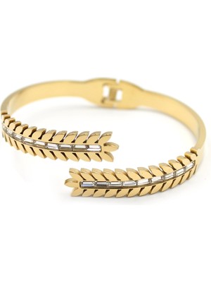 Aesco Yaprak Bilezik - Altın