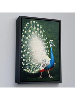 Beta Moda Hub Ahşap Çerçeveli Tavuz Kuşu Tablo-