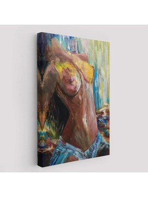 Beta Moda Hub Çıplak Sexi Kadın Dekoratif Duvar Tablosu-