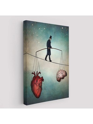 Beta Moda Hub Akıl ve Kalp Arasındaki Balans Duvar Tablosu-