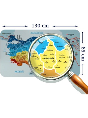 Beta Moda Hub Eğitici - Öğretici Dünya ve Türkiye Haritası Çocuk Odası Duvar STICKER-85X130-3891