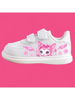 HP Desing Pembetavşan Baskılıçocuk Sporayakkabı Sneaker