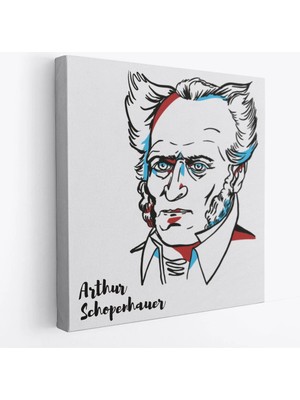Beta Moda Hub Arthur Schopenhauer Dekoratif Kanvas Tablo-