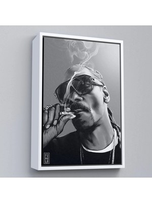 Beta Moda Hub Ahşap Çerçeveli Snoop Dogg Tablo-