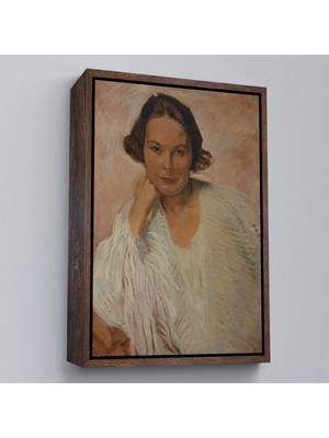 Beta Moda Hub Ahşap Çerçeveli Elle Lanzer - Otto Friedrich Tablo-