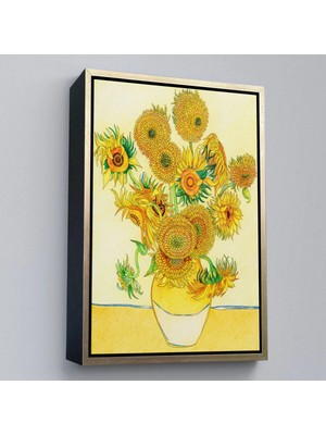 Beta Moda Hub Ahşap Çerçeveli Vincent Van Gogh - Ayçiçekleri Tablo-
