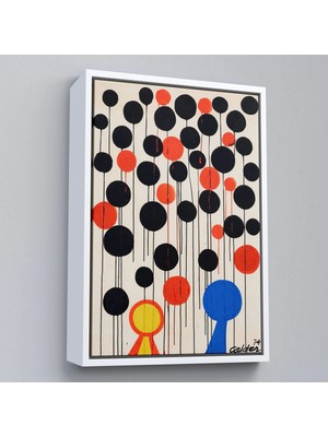 Beta Moda Hub Ahşap Çerçeveli Alexander Calder - Envol Tablo-