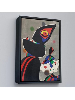 Beta Moda Hub Ahşap Çerçeveli Joan Miro - Gaudi Tablo-