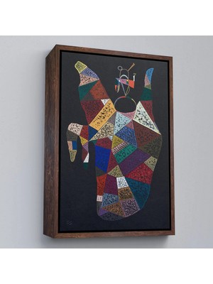 Beta Moda Hub Ahşap Çerçeveli Wassily Kandinsky - Idam Edilen Ohne Titel Tablo-