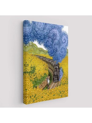 Beta Moda Hub Vincent Van Gogh'un Renkli Tasviri Duvar Tablosu-