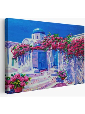 Beta Moda Hub Yunanistan Santorini Dekoratif Duvar Tablosu-