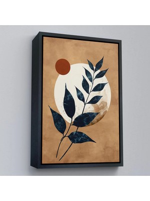 Beta Moda Hub Ahşap Çerçeveli Ay ve Güneş Temalı Tablo-