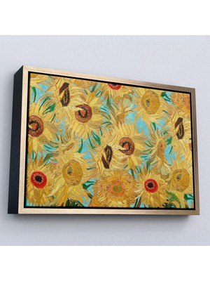 Beta Moda Hub Ahşap Çerçeveli Vincent Van Gogh - Ayçiçekleri Tablo-