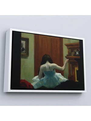 Beta Moda Hub Ahşap Çerçeveli Edward Hopper - New York Interior Tablo-