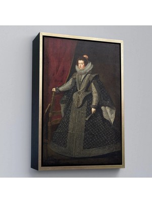 Beta Moda Hub Ahşap Çerçeveli Bourbonlu Isabella Kral Philip Iv'ün Ilk Kraliçesi Tablo-