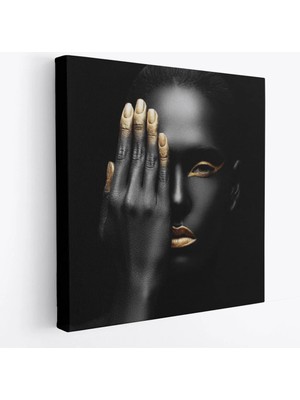 Beta Moda Hub Afrikalı Kadın Kanvas Tablo, Afrikalı Kadın Duvar Sanatı, Afrikalı Kız Kanvas-