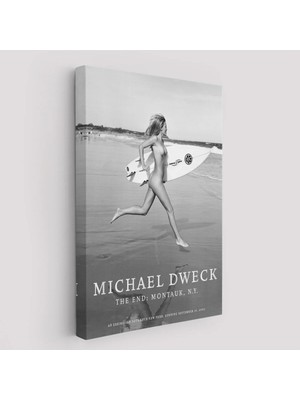 Beta Moda Hub Çıplak Sörfçü Kadın Kanvas Tablo-