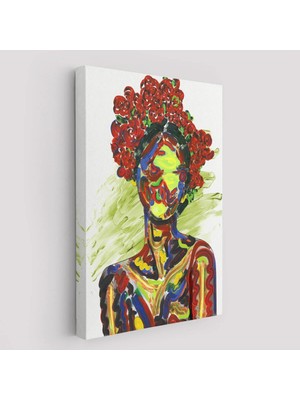 Beta Moda Hub Renkli Kadın Modern Duvar Tablosu-