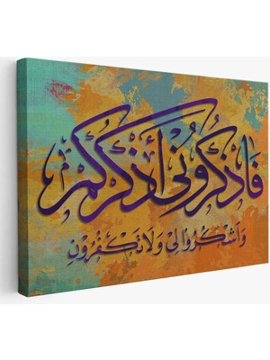 Beta Moda Hub Beni Anın Ki, Sizi Anayım; Şükredin, Nankörlük Etmeyin, Bakara Suresi Tablo-