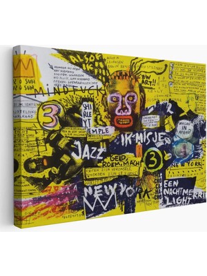 Beta Moda Hub Jean Michel    Şehir Sanatı Kanvas Tablo-