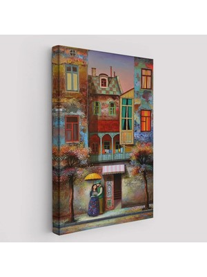 Beta Moda Hub Aşık Çift Kanvas Duvar Tablosu-