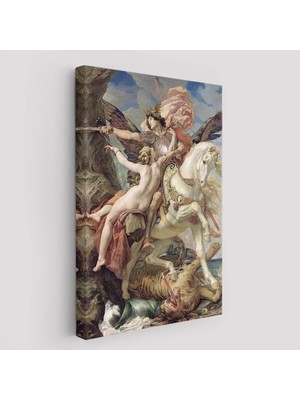 Beta Moda Hub Ruggiero ve Angelica Kurtuluş Eseri Dekoratif Duvar Tablosu-