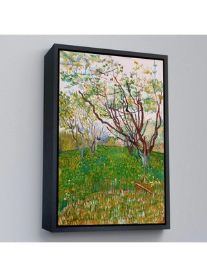 Beta Moda Hub Ahşap Çerçeveli Vincent Van Gogh - Meyve Çiçekleri Tablosu-