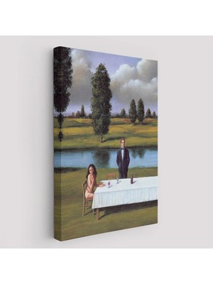 Beta Moda Hub Nehir Kenarında Sevgilisini Bekleyen Kadın Tablosu-