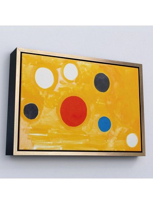 Beta Moda Hub Ahşap Çerçeveli Alexander Calder - Kozmik Tic Tac Toe Tablo-