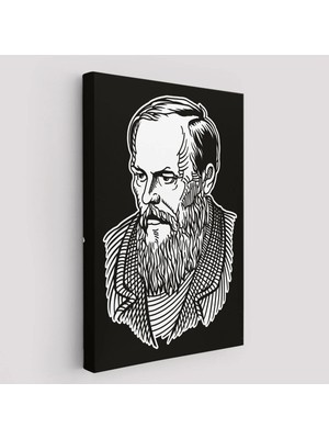 Beta Moda Hub Fyodor Mihayloviç Dostoyevski Dekoratif Kanvas Tablo-