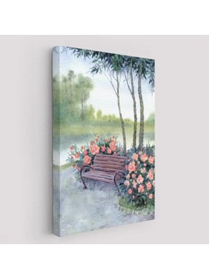 Beta Moda Hub Pembe Çiçekler Kanvas Tablo-