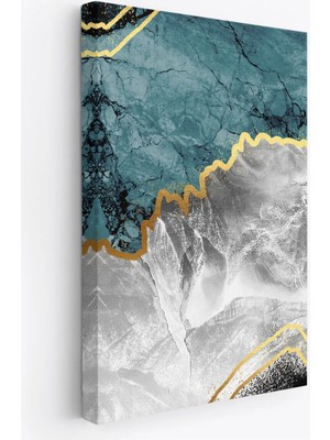 Beta Moda Hub Mermer Desenli Dekoratif Kanvas Tablo-
