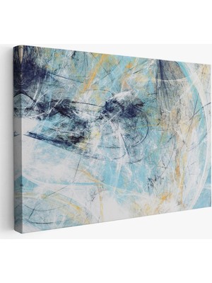 Beta Moda Hub Fütüristlik Soyut Dekoratif Kanvas Duvar Tablosu-