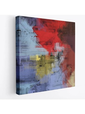 Beta Moda Hub Çağdaş Desenli Soyut Kanvas Tablo-