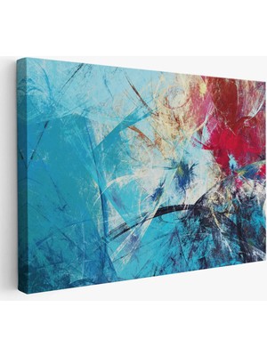 Beta Moda Hub Soyut Yağlıboya Görünüm Dekoratif Kanvas Duvar Tablo-