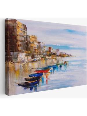 Beta Moda Hub Mykonos Limanı Duvar Tablosu-