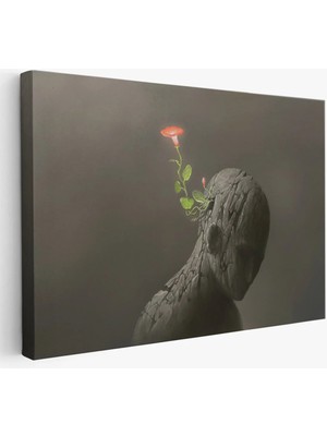 Beta Moda Hub Zıtlık ve Hayal Gücü Temalı Dekoratif Kanvas Tablo-