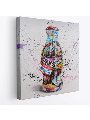 Beta Moda Hub Kola Graffiti Kanvas Duvar Tablosu, Banksy Tarzı Sokak Graffiti Posteri-