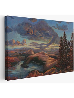 Beta Moda Hub Yeryüzü ve Gökyüzü Duvar Tablosu-