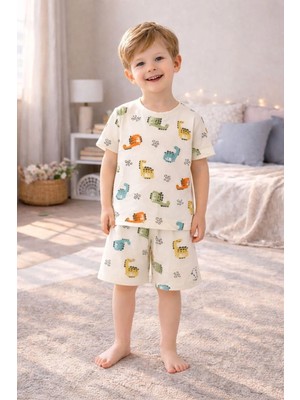 GMG Collection Baby Rahat Giyim Şort Tişört Pijama Takımdino