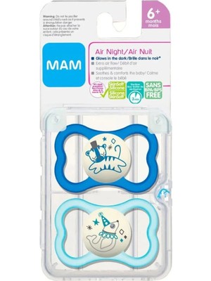 Mam Air Night/ Air Nult 6-16 Months Karanlıkta Parlayan Emzik ( Steril Kutusunda)