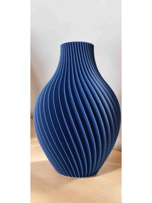 Hanart Modern Dekoratif Vazo 20 cm Lacivert