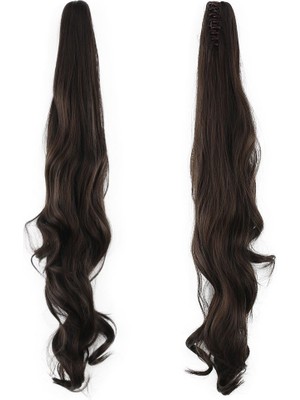 Kaia Life Tokalı Dalgalı At Kuyruğu / Açık Kahve