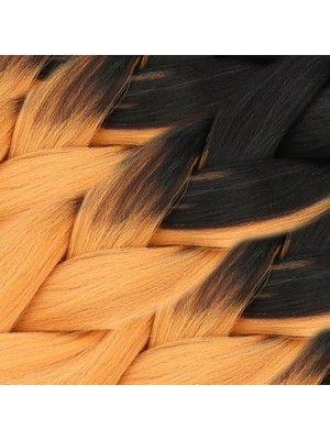 Kaia Life Afrika Örgülük Sen Ombreli  100 Gr. / Siyah / Hardal Sarı