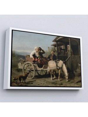 Beta Moda Hub Ahşap Çerçeveli Nordenberg Bengt'un Ilk Ziyaret - Isveç Okulu Tablosu