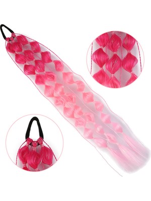 Kaia Life Bn Örgülü Simli Lastikli At Kuyruğu / ACM10