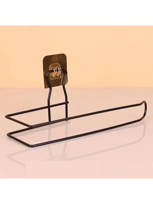 AyrStore Buğz Kendiliğinden Yapışkanlı Krom Paslanmaz Metal Havlu Kağıtlık Aparatı