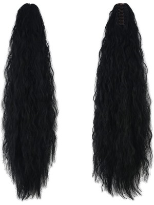 Kaia Life Tokalı Kabarık Dalgalı At Kuyruğu / Siyah