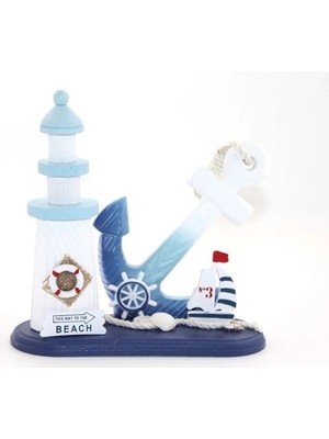 AyrStore Buğz Ahşap Marin Çapalı Deniz Feneri