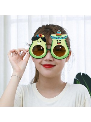 AyrStore Buğz Hawaii Temalı Avokado Gözlük